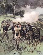 unknow artist Field Artillery in Action painting
